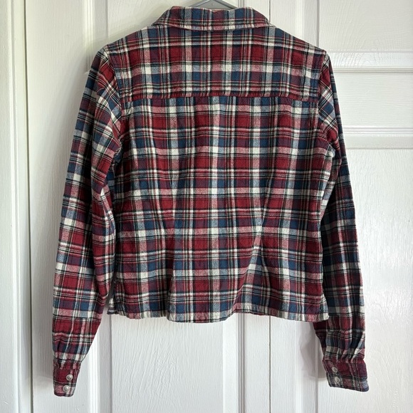 Vintage ellemenno Red, White, Blue Long Sleeve Flannel - Size Medium - Picture 5 of 5